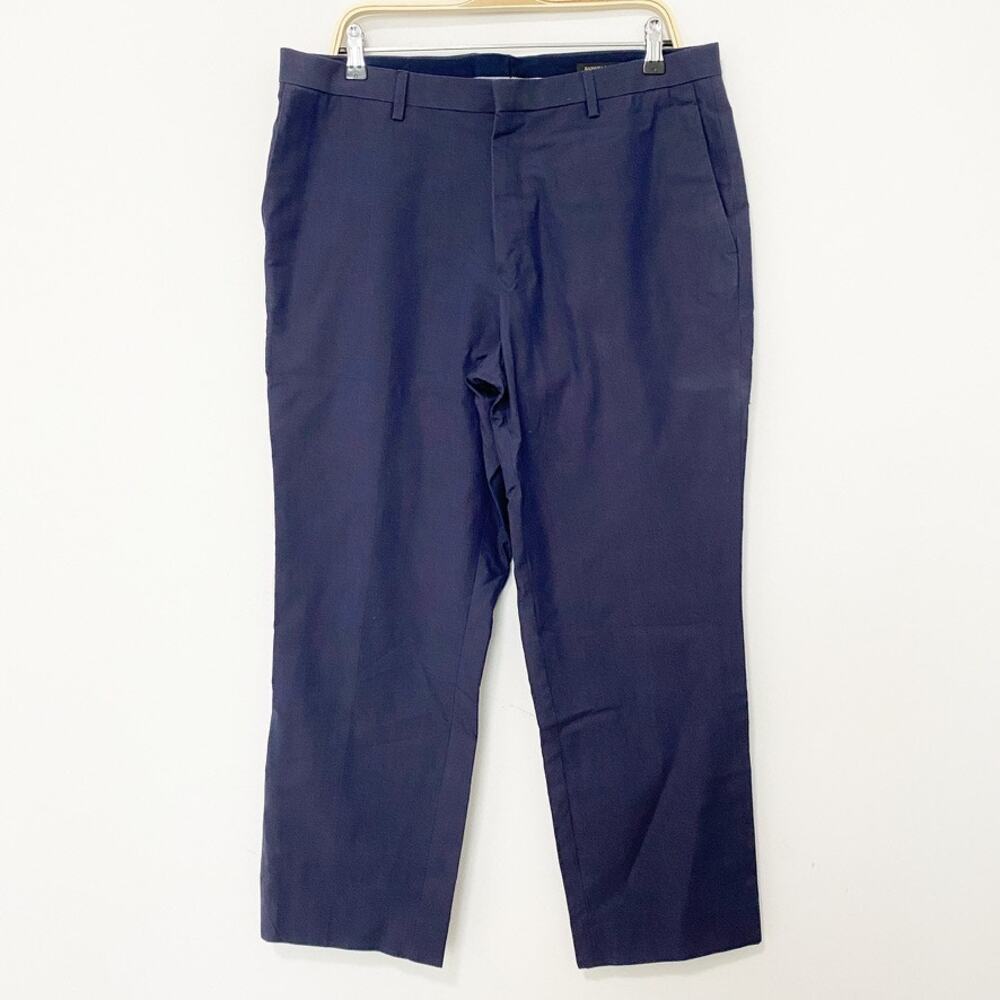 Banana Republic Men's Dark Blue Slim Fit Dress Pants Size 35 Waist